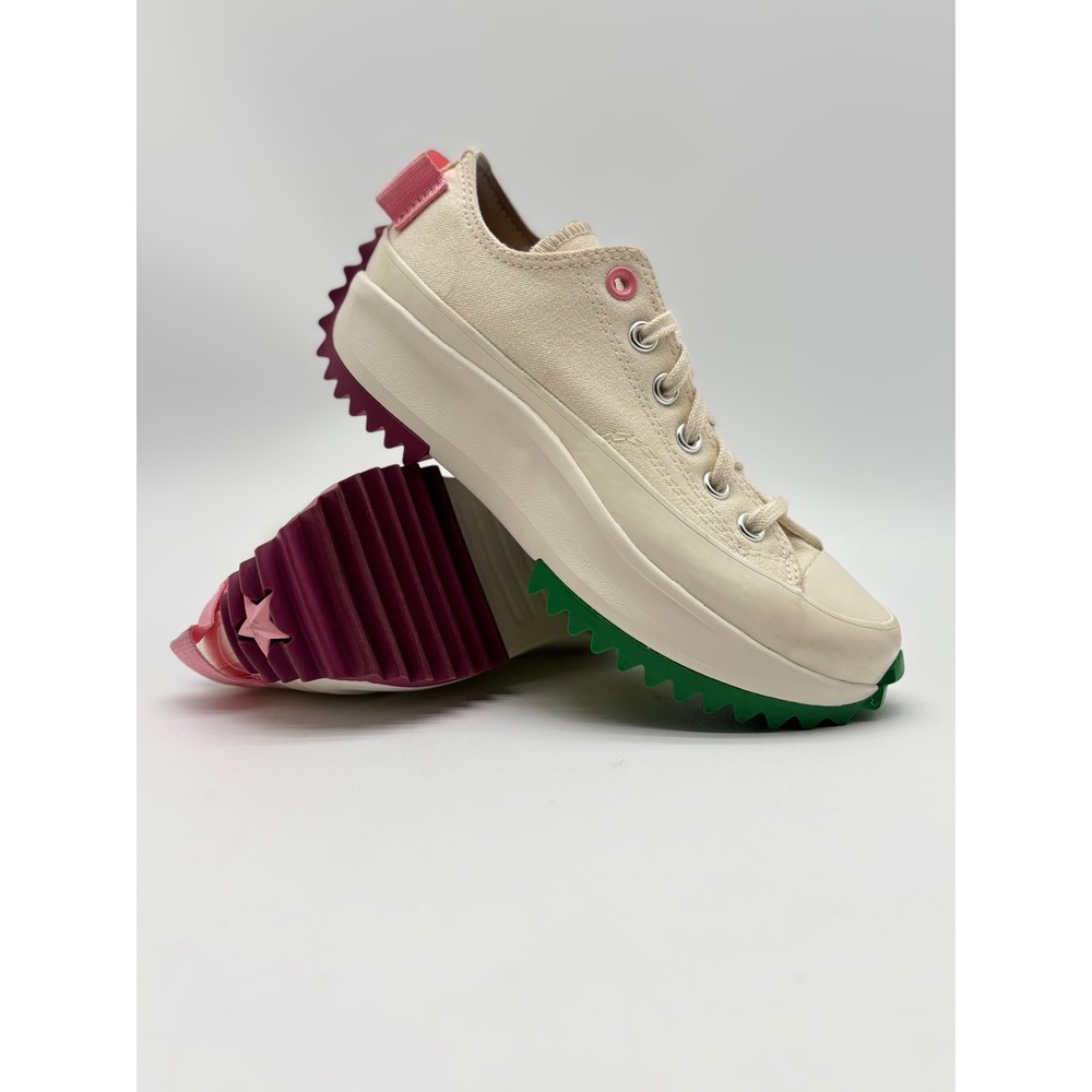 Converse Run Star Hike Ox Parchment Green Burgundy Sneakers A14271C Womens 6